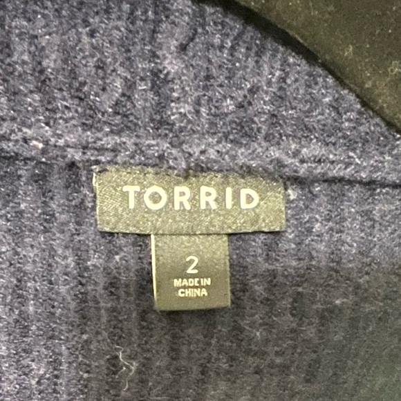 Torrid Striped Sweater with Hood! - Picture 3 of 4